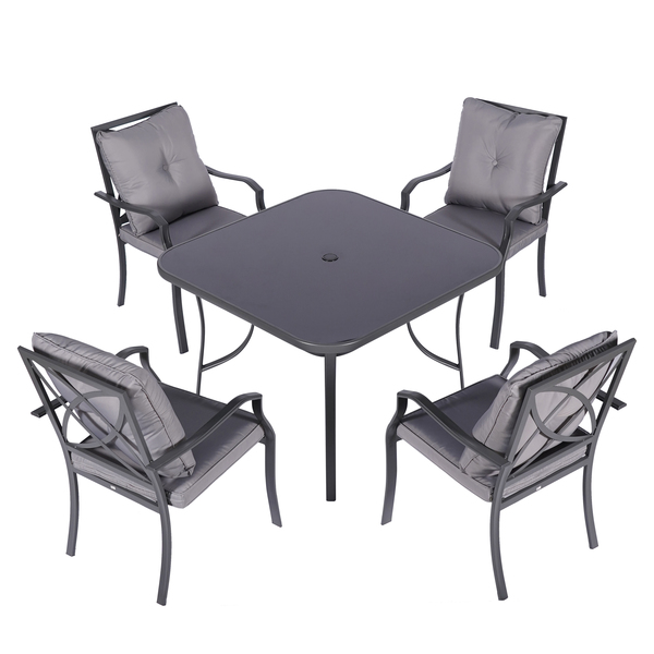 JUEE JOD-5396 1+4 OUTDOOR DINING SET W- HEART-SHAPED CHAIR