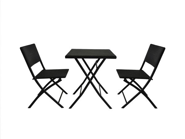JUEE JCA-373 STEEL WICKER 3PCS BISTRO SET